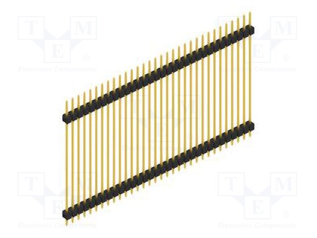 Connector: pin strips; pin header; male; PIN: 32; 2.54mm; THT; 1x32