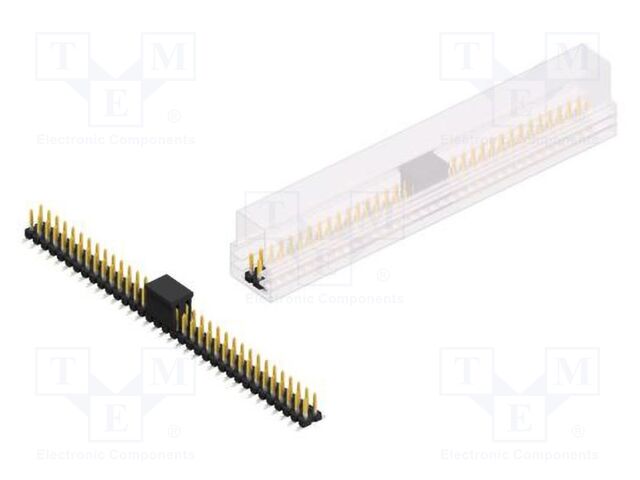 Connector: pin strips; pin header; male; PIN: 70; 2.54mm; SMT; 2x35