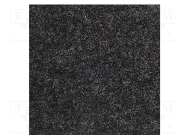 Upholstery cloth; Dim: 1500x700mm; black melange; D: 3mm