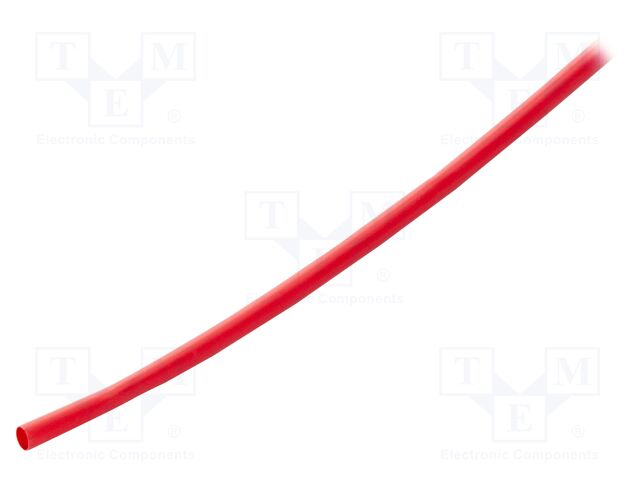 Heat shrink sleeve; glueless; 2: 1; 6.4mm; L: 1m; polyolefine