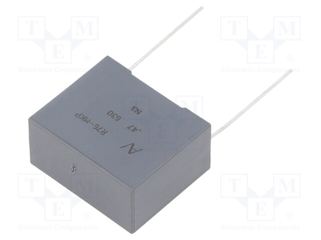Capacitor: polypropylene; 0.47uF; ESR: 6.773mΩ; THT; ±5%; -55÷110°C