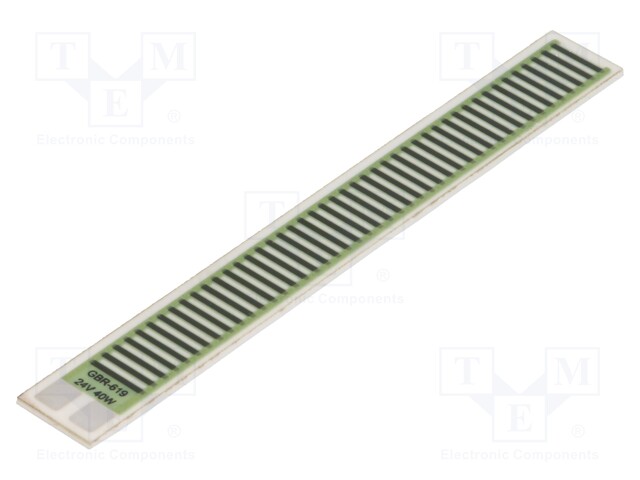 Resistor: thick film; heating; glued; 14.4Ω; 40W; 76.2x9.53x1mm