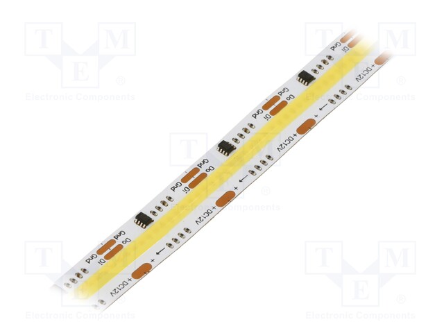 COB LED tape; RGBW; 12V; LED/m: 480; 12mm; white PCB; IP20; 120°