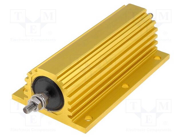 Resistor: wire-wound; with heatsink; screw; 1Ω; 300W; ±5%; 50ppm/°C