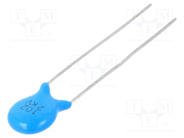 Capacitor: ceramic; 1nF; 2kV; Y5P; ±10%; THT