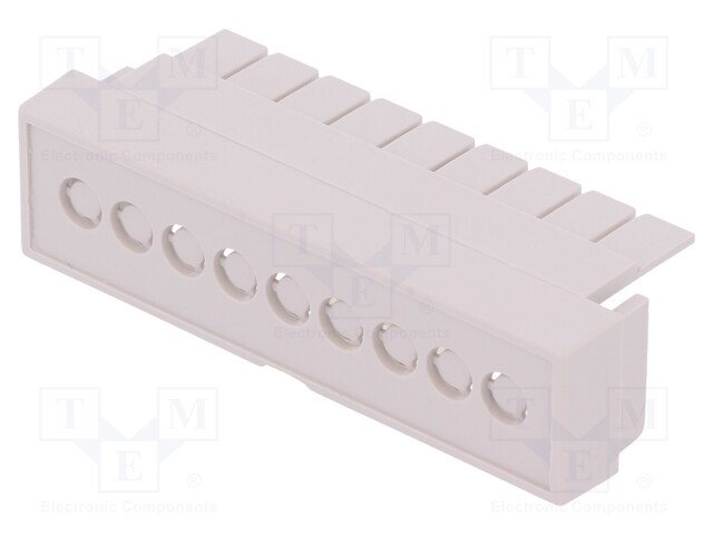 Terminals cover; grey; 5.08mm; Holes no: 9