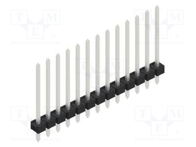Connector: pin strips; pin header; male; PIN: 13; 2.54mm; THT; 1x13