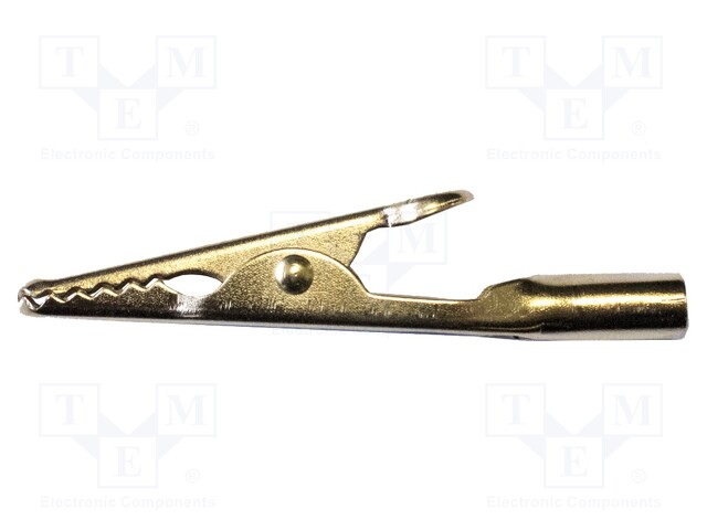 Crocodile clip; 10A; Grip capac: max.7.9mm; Overall len: 50mm