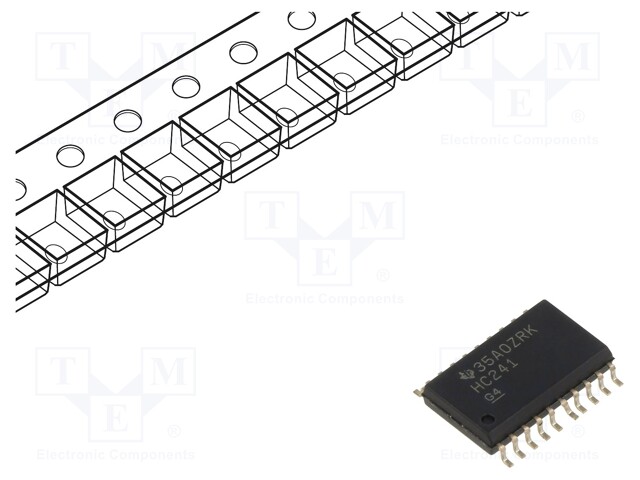 IC: digital; buffer,non-inverting,line driver; Ch: 8; SMD; SO20-W