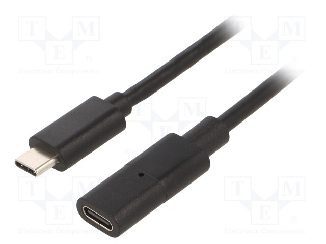 USB-USB; USB C socket,USB C plug; 2m