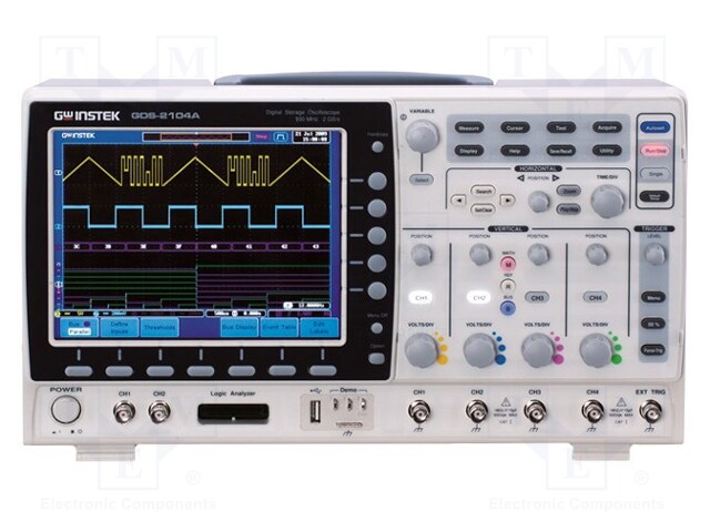 Oscilloscope: digital; Band: ≤70MHz; Channels: 4; 2Mpts; Plug: EU