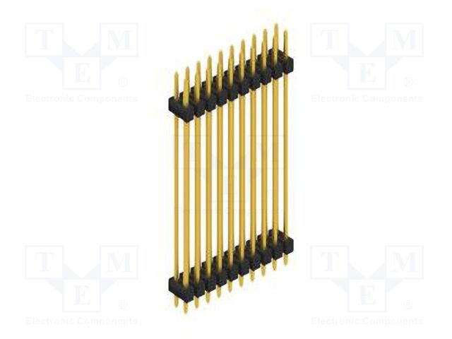 Connector: pin strips; pin header; male; PIN: 20; 2.54mm; THT; 2x10