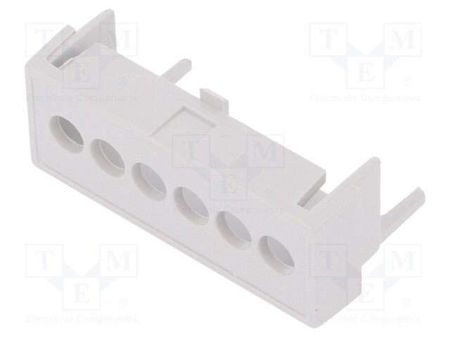 Terminals cover; 2M Modulbox One; grey; 5.08mm; Holes no: 6