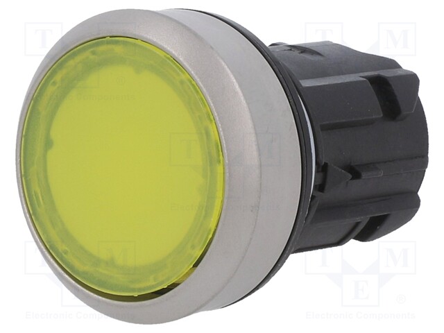 Switch Actuator, Pushbutton, Illuminated, 22 mm, Round, Flat, Plastic, Yellow, SIRIUS ACT
