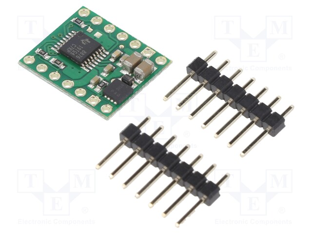 DC-motor driver; 100kHz; PWM; 1.3A; Uin mot: 4.5÷37V; Uin log: 5.5V