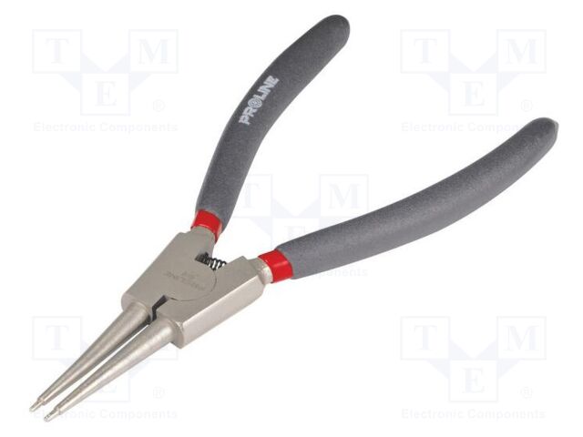 Pliers; for circlip; external; Pliers len: 175mm; straight