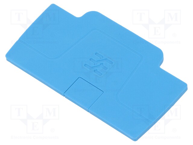 End plate; Application: A series; blue