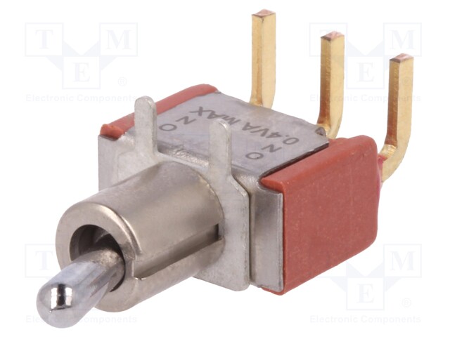 Switch: toggle; Pos: 2; SPDT; ON-ON; 5A/120VAC; 5A/28VDC; -30÷85°C