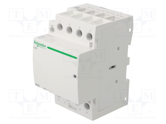 Contactor: 4-pole installation; 40A; 230÷240VAC; NO x4; IP20; 500V