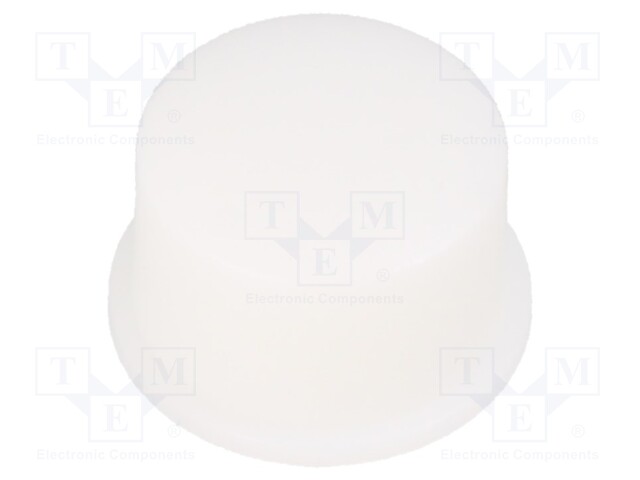 Button; round; white; Ø12mm; 5G; H: 6.7mm