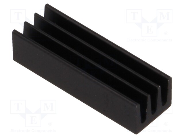 Heatsink: extruded; black; L: 19mm; W: 6.3mm; H: 4.8mm; 46K/W