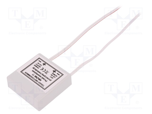 Dimmer; 44x44x14mm; Colour: light grey; IP20; Leads: cables