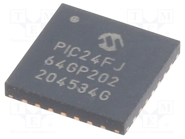 PIC microcontroller; Memory: 64kB; SRAM: 8.192kB; 2÷3.6VDC; SMD