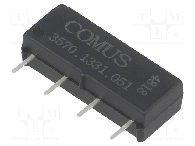 Relay: reed; SPST-NO; Ucoil: 5VDC; 500mA; max.150VDC; 10W; THT; SIP