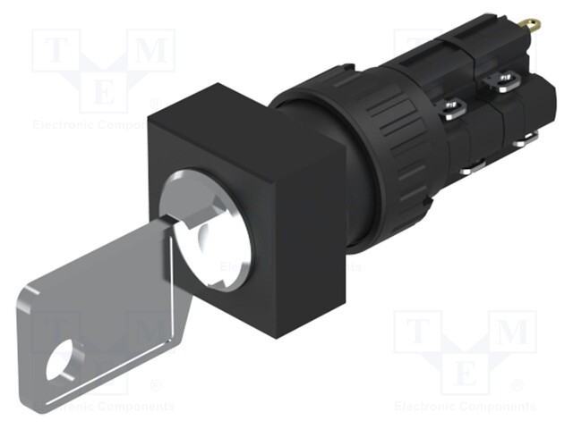 Switch: rotary with key; Stabl.pos: 1; NC x2 + NO x2; Pos: 2; 51