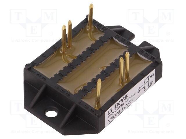 Single-phase bridge rectifier; Urmax: 1.2kV; If: 80A; Ifsm: 750A