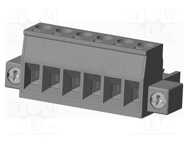 Connector: pluggable terminal block; plug; female; straight; grey