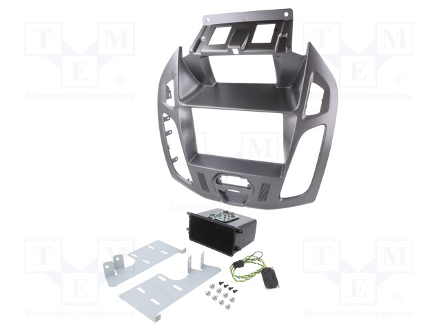 Radio mounting frame; Ford; 2 DIN; phoenix silver