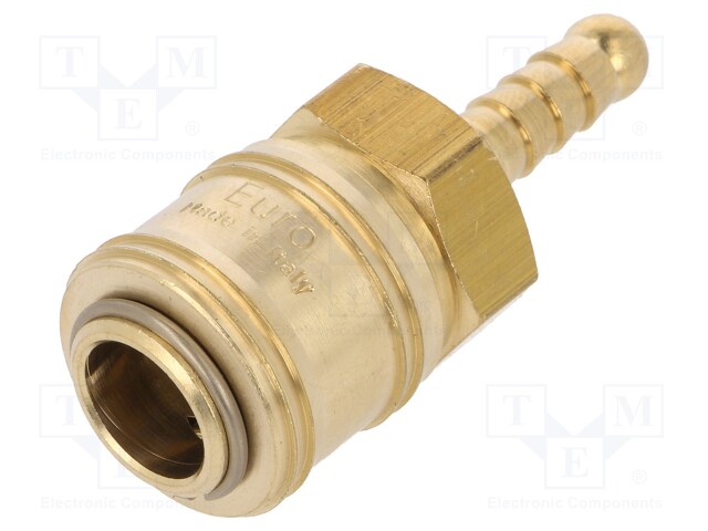 Quick connection coupling EURO; with bushing; brass
