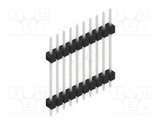 Connector: pin strips; pin header; male; PIN: 10; 2.54mm; THT; 1x10