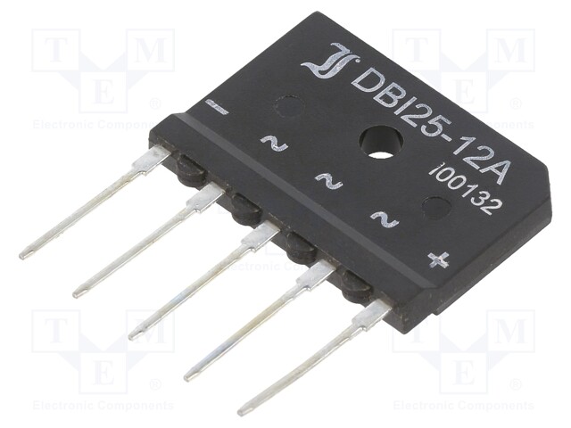 Bridge rectifier: three-phase; Urmax: 1200V; If: 25A; Ifsm: 370A