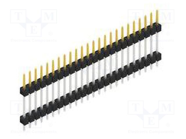 Connector: pin strips; pin header; male; PIN: 24; 2.54mm; THT; 1x24