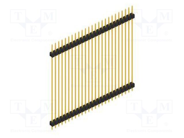 Connector: pin strips; pin header; male; PIN: 25; 2.54mm; THT; 1x25