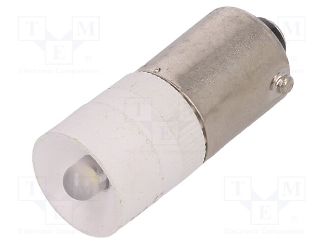 LED lamp; white; BA9S; 230VAC