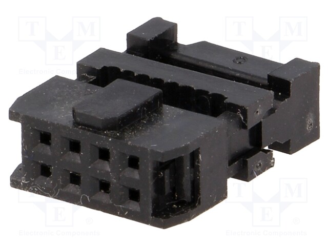 Plug; IDC; female; PIN: 8; IDC; for ribbon cable; 1.27mm; gold flash