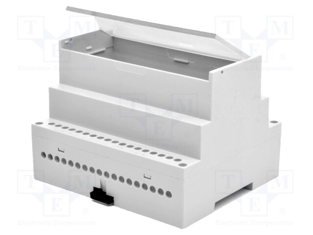 Enclosure: for DIN rail mounting; No.of mod: 6