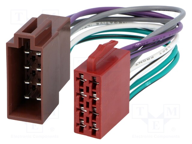 ISO socket,ISO plug; PIN: 8