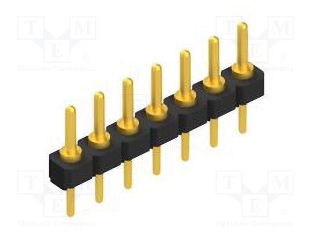 Connector: pin strips; pin header; male; PIN: 7; 2.54mm; THT; 1x7