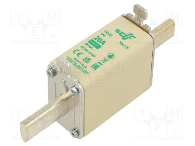 Fuse: fuse; aM; 20A; 690VAC; NH0
