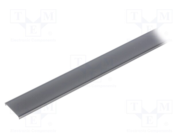 Cover for LED profiles; black; 1m; LIGER-22; push-in