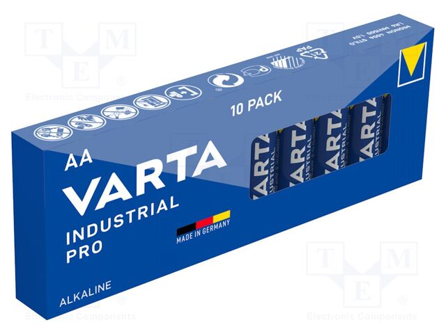 Battery: alkaline; AA; 1.5V; non-rechargeable; Ø14.5x50.5mm