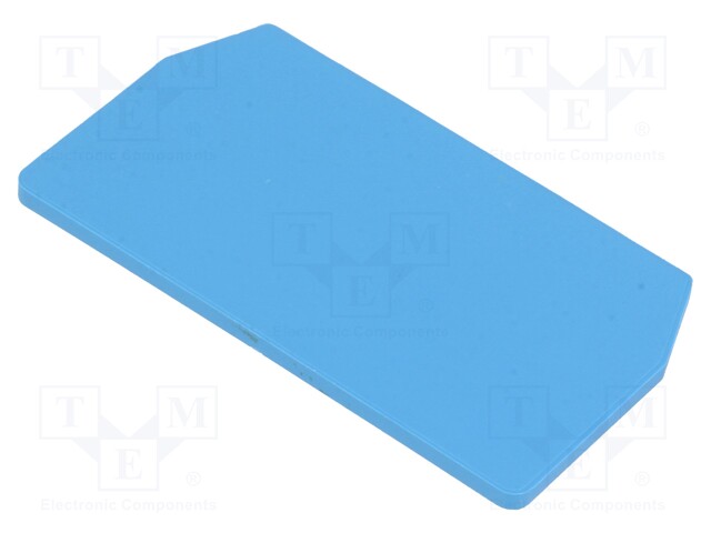 End/partition plate; Application: ZDU1.5; blue; wemid; max.125°C