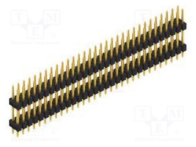 Connector: pin strips; pin header; male; PIN: 62; 2.54mm; THT; 2x31