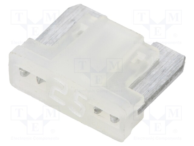 Fuse: fuse; 25A; 58VDC; automotive; 11mm; tin alloy