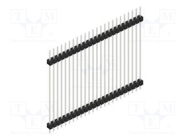 Connector: pin strips; pin header; male; PIN: 24; 2.54mm; THT; 1x24