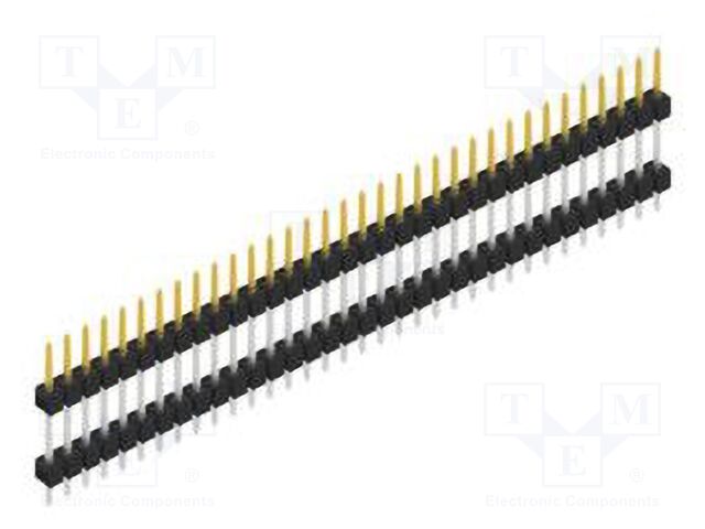 Connector: pin strips; pin header; male; PIN: 34; 2.54mm; THT; 1x34